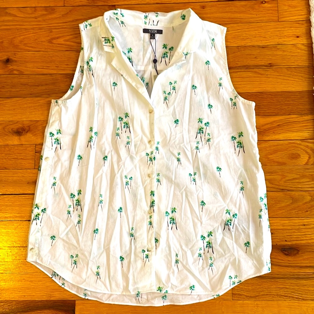 NYDJ Sleeveless Cotton Top